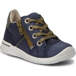 Sneakersy ECCO - First 75424102303 Night Sky. Niebieskie trampki chłopięce ecco, ze skóry, na sznurówki. W wyprzedaży za 229,00 zł.