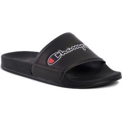 Klapki CHAMPION - M-Evoscript S10832-F19-KK001 Triple Nbk. Czarne klapki damskie Champion, bez wzorów, z tworzywa sztucznego, bez obcasa. Za 109,00 zł.