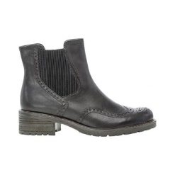 Gabor Buty Czarny female czarny 44. Czarne botki damskie Gabor, ze skóry, klasyczne, bez obcasa, bez zapięcia. Za 449,00 zł.