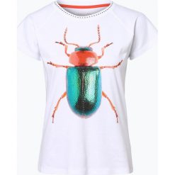 Marc Cain Collections - T-shirt damski, czarny. Czarne t-shirty damskie Marc Cain Collections, z nadrukiem. Za 449,95 zł.