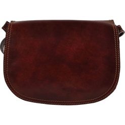 Torebki klasyczne damskie: Skórzana torebka w kolorze brązowym – 24 x 16 x 9 cm