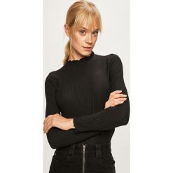 Only - Sweter. Czarne swetry damskie ONLY, s, bez wzorów, z elastanu, bez rękawów, bez kaptura. W wyprzedaży za 49,90 zł.