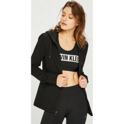 Calvin Klein Performance - Bluza. Czarne bluzy damskie marki Calvin Klein Performance, s, z nadrukiem, z bawełny, bez rękawów, z kapturem. Za 399,90 zł.