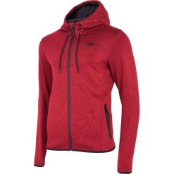 Bluza męska BLM007 - czerwony melanż. Czerwone bluzy męskie 4f, m, bez wzorów, z dzianiny, z kapturem, bez rękawów, z kapturem. Za 169,99 zł.