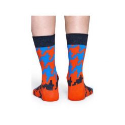 Skarpetki Happy Socks DGT01-4000. Szare skarpetki męskie Happy Socks, z bawełny. Za 24,43 zł.
