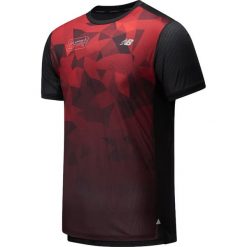 NEW BALANCE > MT01235DNCR. Czarne koszulki męskie New Balance, na lato, m, bez wzorów, z poliesteru, street, bez kołnierzyka, bez rękawów. Za 179,99 zł.