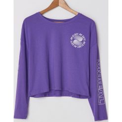 Koszulka longsleeve z nadrukiem - Fioletowy. Fioletowe koszulki damskie House, s, z nadrukiem, bez kołnierzyka, bez rękawów. Za 39,99 zł.