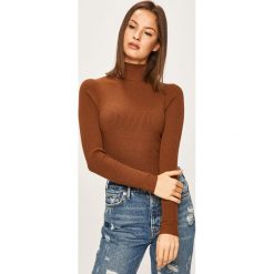 Answear - Sweter. Czerwone swetry damskie ANSWEAR, s, bez wzorów, z bawełny, bez rękawów, bez kaptura. W wyprzedaży za 79,90 zł.