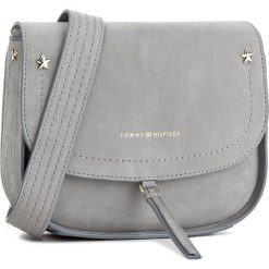 Listonoszki damskie: Torebka TOMMY HILFIGER - City Leather Saddle Bag Nubuck AW0AW04634 093