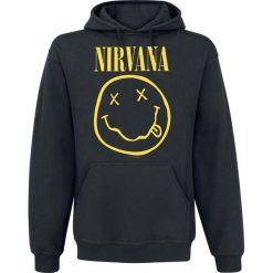 Bejsbolówki męskie: Nirvana Smiley Bluza z kapturem czarny