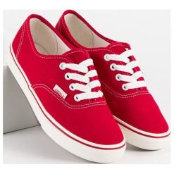 Trampki damskie slip on: Czerwone tenisówki ANDY Z czerwone