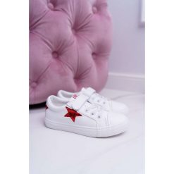 Dziecięce Trampki Big Star Na Rzepy Białe DD374102. Białe trampki dziewczęce Tagless, bez wzorów, na rzepy. Za 119,90 zł.