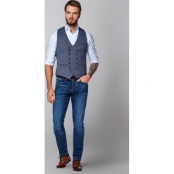 Jeansy Queens. Niebieskie jeansy męskie LANCERTO, s, z haftami, vintage. W wyprzedaży za 299,90 zł.