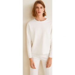 Mango - Bluza Combo. Szare bluzy damskie Mango, l, z aplikacjami, z bawełny, bez kaptura. Za 119,90 zł.