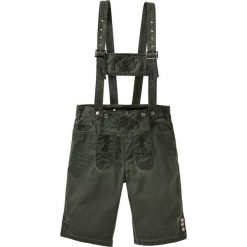 Bermudy ludowe bonprix antracytowy. Szare spodenki i szorty męskie bonprix, m, z haftami. Za 129,99 zł.
