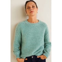 Mango - Sweter Buc. Niebieskie swetry damskie Mango, s, bez wzorów, z dzianiny, bez rękawów, bez kaptura. Za 159,90 zł.