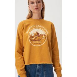 Bluza North Carolina - Żółty. Żółte bluzy damskie Sinsay, s, bez wzorów, bez rękawów, bez kaptura. W wyprzedaży za 24,99 zł.