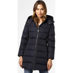 Armani Exchange - Damska kurtka puchowa, niebieski. Niebieskie kurtki damskie Armani Exchange, m, w paski, z puchu, klasyczne, bez kaptura. Za 999,95 zł.