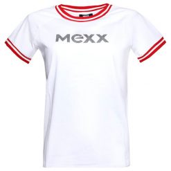 T-shirt w kolorze białym. Białe t-shirty damskie Pepe Jeans, Mexx, Pierre Cardin, l, z nadrukiem, z bawełny, z okrągłym kołnierzem. W wyprzedaży za 79,95 zł.
