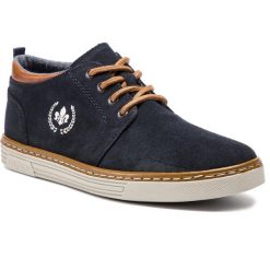 Sneakersy RIEKER - B4930-14 Blau. Niebieskie sneakersy męskie marki Rieker, na co dzień, bez wzorów, ze skóry, klasyczne, bez zapięcia. Za 259,00 zł.