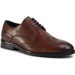 Półbuty JOOP! - Kleitos 4140004921 Cognac 703. Pomarańczowe buty wizytowe męskie JOOP!, ze skóry, bez zapięcia. Za 899,00 zł.