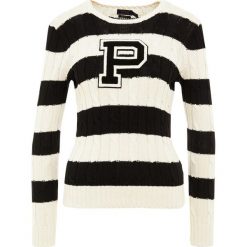 Polo Ralph Lauren CLASSIC Sweter cream/black. Czarne swetry klasyczne damskie marki Polo Ralph Lauren, xs, z bawełny, polo. Za 839,00 zł.
