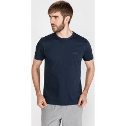 BOSS Koszulka Niebieski. Niebieskie podkoszulki męskie Boss, xl, z nadrukiem, z bawełny, bez kołnierzyka, z krótkim rękawem, krótkie. Za 268,95 zł.