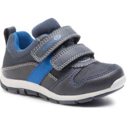 Sneakersy GEOX - B Heira B. A B943XA 0MEAF C4226 Navy/Royal. Niebieskie trampki chłopięce Geox, bez wzorów, ze skóry ekologicznej, na rzepy. W wyprzedaży za 139,00 zł.