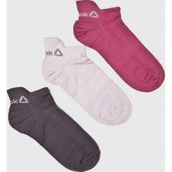 Reebok - Skarpetki (3-Pack). Szare skarpetki damskie marki Reebok, z bawełny. W wyprzedaży za 39,90 zł.