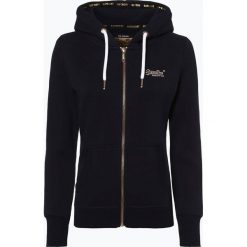 Superdry - Damska bluza rozpinana, niebieski. Niebieskie bluzy damskie marki Superdry, s, bez wzorów, bez rękawów, z kapturem. Za 379,95 zł.