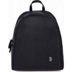 U.S. POLO ASSN. plecak damski Portsmouth czarny. Czarne plecaki damskie U.S. Polo Assn., bez wzorów, eleganckie. Za 369,00 zł.