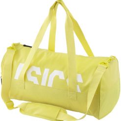 Asics TR Core Holdall M 155004-754 torba uniseks żółte One size. Żółte torby podróżne Asics, bez wzorów, z poliesteru, sportowe. W wyprzedaży za 109,99 zł.