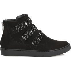 Czarne sneakersy wysadzane kryształami Swarovskiego®. Czarne buty sportowe damskie Kazar. Za 1699,00 zł.