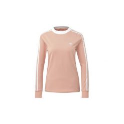 Bluzy adidas Koszulka 3-Stripes. Różowe koszulki damskie Adidas, bez wzorów, bez kołnierzyka. Za 111,30 zł.