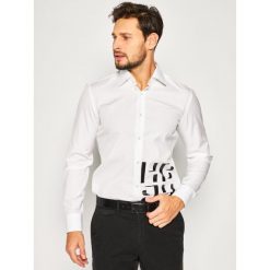 Koszula Boss Jango_Print 50429290. Białe koszule męskie Boss, m, bez wzorów, z bawełny, casualowe, bez kołnierzyka, bez rękawów. W wyprzedaży za 359,00 zł.