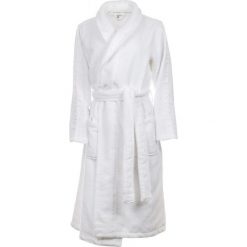 Calvin Klein szlafrok damski XS-S biały. Białe szlafroki damskie Calvin Klein, s, bez wzorów, bez rękawów, bez kaptura. Za 449,00 zł.