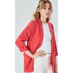 Gładka marynarka - Pomarańczo. Szare marynarki damskie Sinsay, s, bez wzorów. Za 69,99 zł.