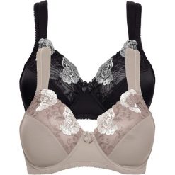 Bielizna damska: Biustonosz "minimizer" (2 szt.) bonprix czarny + brunatny