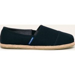Jack & Jones - Espadryle. Niebieskie espadryle męskie Jack & Jones, bez wzorów, z gumy. Za 119,90 zł.