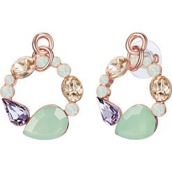 Kolczyki damskie: Pozłacane kolczyki-wkrętki z kryształkami Swarovski