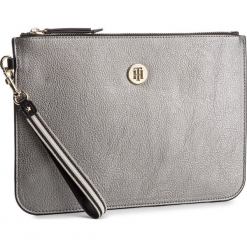 Torebka TOMMY HILFIGER - Cool Tommy Lrg Pouch Met AW0AW06378 903. Szare torebki klasyczne damskie marki TOMMY HILFIGER, bez wzorów, ze skóry ekologicznej, wizytowe, bez dodatków. Za 349,00 zł.