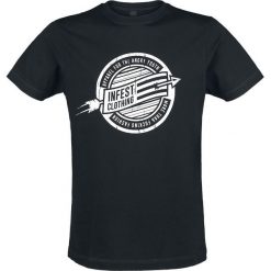 Infest Clothing Angry Youth T-Shirt czarny. Białe t-shirty męskie z nadrukiem marki KALENJI, m, z elastanu, z dekoltem na plecach. Za 80,99 zł.