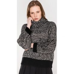 Liu Jo Sweter Czarny. Czarne bluzy damskie Liu Jo, s, bez wzorów, z bawełny, bez rękawów, bez kaptura. Za 903,95 zł.