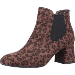 Botki w kolorze brązowym. Pomarańczowe botki damskie Tamaris, Caprice, Marco Tozzi, s.Oliver, bez obcasa, na obcasie, bez zapięcia. W wyprzedaży za 155,95 zł.