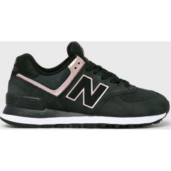 New Balance - Buty WL574NBK. Szare buty sportowe damskie marki New Balance, z materiału. Za 399,90 zł.