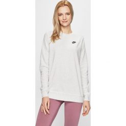 Nike - Bluza. Białe bluzy damskie Nike, xs, z nadrukiem, z bawełny, bez rękawów, bez kaptura. Za 219,90 zł.