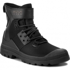 Trapery PALLADIUM - Pampa Hi Lite+Cb U 75972-032-M Black/Dusty Olive. Czarne buty zimowe damskie Palladium, z materiału. Za 599,00 zł.
