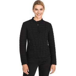 Guess Vona Kurtka Czarny. Czarne kurtki damskie Guess, m, z aplikacjami, z materiału. Za 614,95 zł.