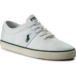 Tenisówki POLO RALPH LAUREN - Halford 816690652002 White. Białe tenisówki męskie Polo Ralph Lauren, z gumy. W wyprzedaży za 239,00 zł.