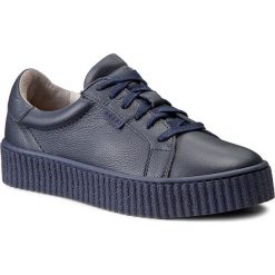 Sneakersy NESSI - 17111 Granat Lico 411. Niebieskie półbuty damskie Nessi, ze skóry. W wyprzedaży za 199,00 zł.